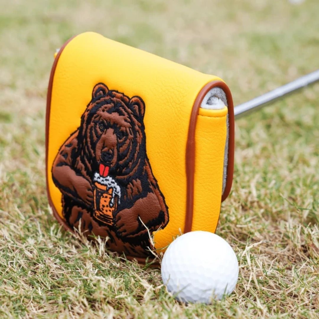 DARK YELLOW BROWN BEAR SQAURE PUTTER (TP BODY) GOLF HEADCOVER - Funky HeadcoversDARK YELLOW BROWN BEAR SQAURE PUTTER (TP BODY) GOLF HEADCOVERFunky HeadcoversFunky Headcovers6011158DARK YELLOW BROWN BEAR SQAURE PUTTER (TP BODY) GOLF HEADCOVER