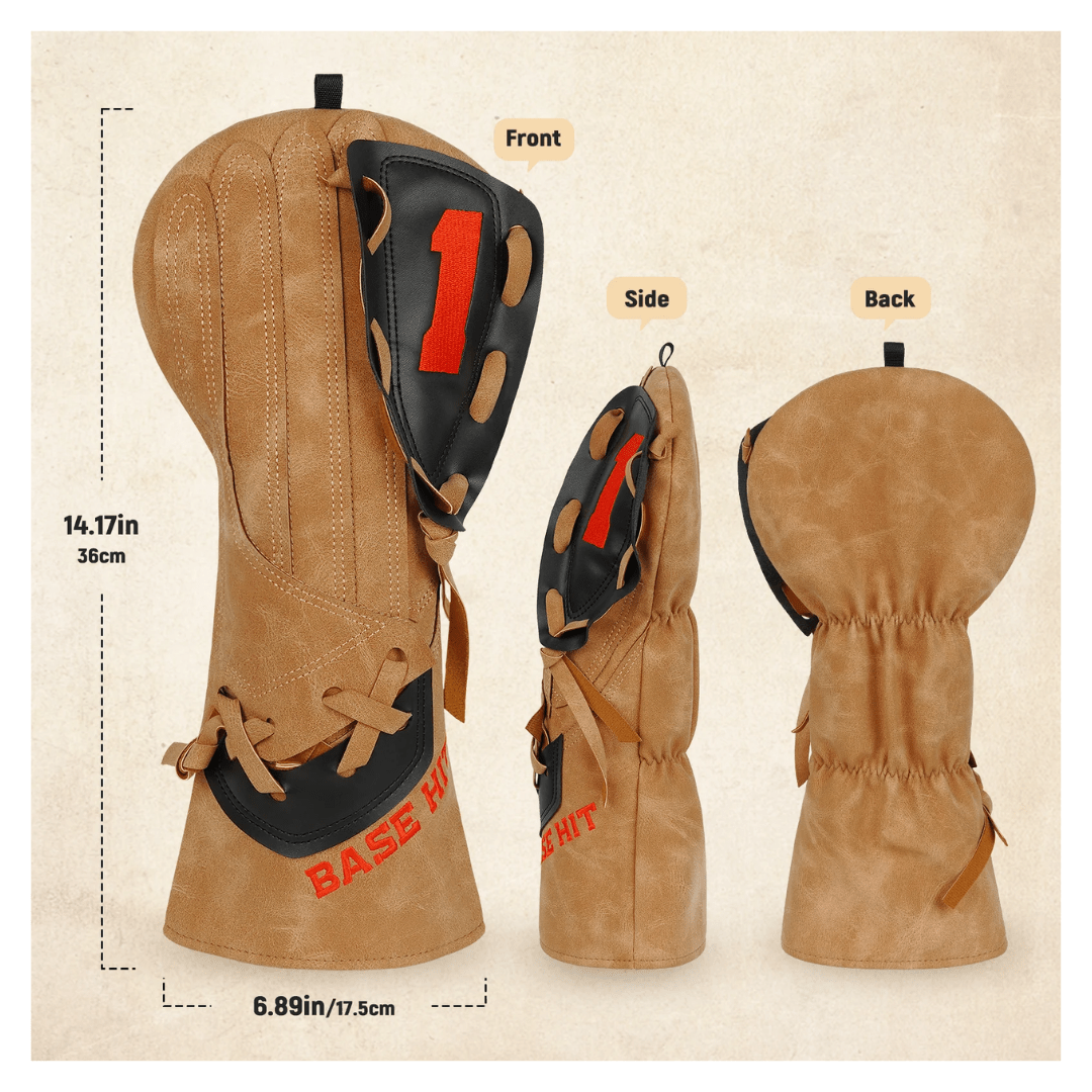 LIGHT BROWN BASEBALL DRIVER GOLF HEADCOVER - Funky HeadcoversLIGHT BROWN BASEBALL DRIVER GOLF HEADCOVERFunky HeadcoversFunky Headcovers6013066LIGHT BROWN BASEBALL DRIVER GOLF HEADCOVER