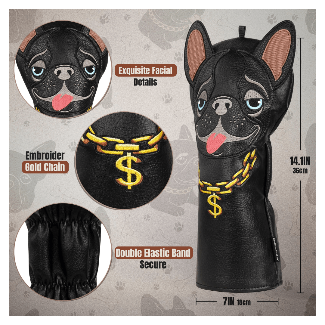 BLACK FRENCH BULLDOG DRIVER GOLF HEAD COVERS - Funky HeadcoversBLACK FRENCH BULLDOG DRIVER GOLF HEAD COVERSFunky HeadcoversFunky Headcovers6014744BLACK FRENCH BULLDOG DRIVER GOLF HEAD COVERS