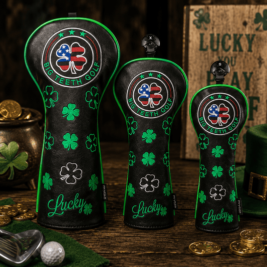 BLACK LEATHER FOUR-LEAF CLOVER GOLF HEADCOVERS - Funky HeadcoversBLACK LEATHER FOUR-LEAF CLOVER GOLF HEADCOVERSFunky HeadcoversFunky Headcovers6006289DRIVERBLACK LEATHER FOUR-LEAF CLOVER GOLF HEADCOVERS