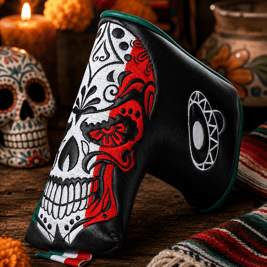 BLACK MEXICAN DAY OF THE DEAD PUTTER GOLF HEAD COVER - Funky HeadcoversBLACK MEXICAN DAY OF THE DEAD PUTTER GOLF HEAD COVERFunky HeadcoversFunky Headcovers6011225MALLETBLACK MEXICAN DAY OF THE DEAD PUTTER GOLF HEAD COVER