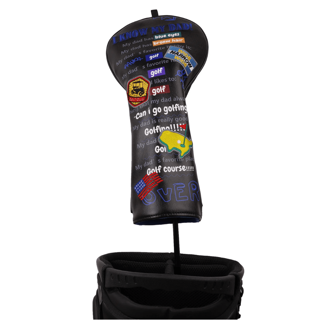 BLACK PU GOLF DAD HEAD COVER SET - Funky HeadcoversBLACK PU GOLF DAD HEAD COVER SETFunky HeadcoversFunky Headcovers6012415BLACK PU GOLF DAD HEAD COVER SET