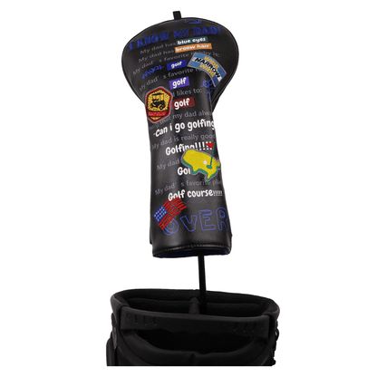 BLACK PU GOLF DAD HEAD COVER SET - Funky HeadcoversBLACK PU GOLF DAD HEAD COVER SETFunky HeadcoversFunky Headcovers6012415BLACK PU GOLF DAD HEAD COVER SET
