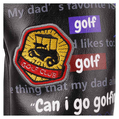 BLACK PU GOLF DAD HEAD COVER SET - Funky HeadcoversBLACK PU GOLF DAD HEAD COVER SETFunky HeadcoversFunky Headcovers6012415BLACK PU GOLF DAD HEAD COVER SET