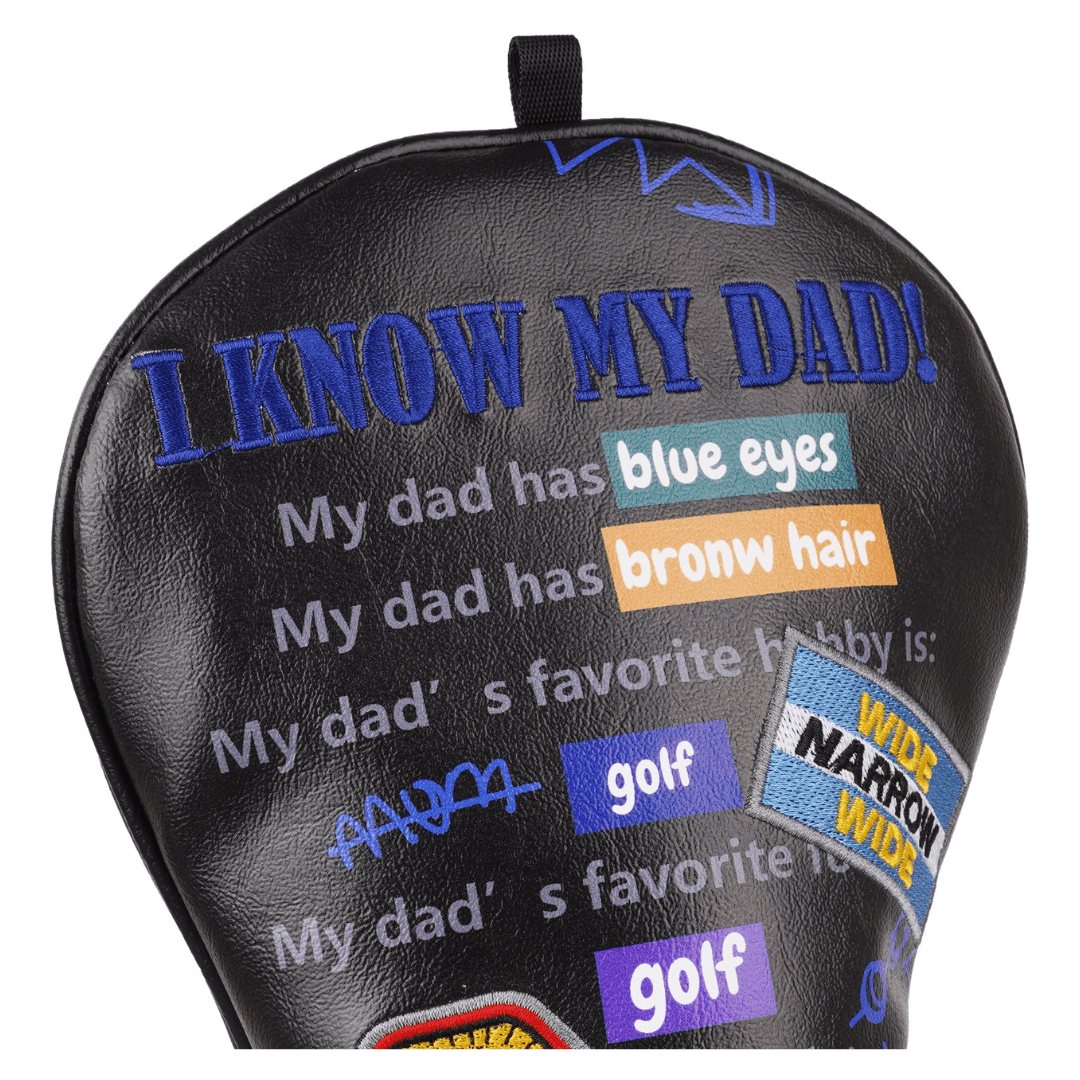 BLACK PU GOLF DAD HEAD COVER SET - Funky HeadcoversBLACK PU GOLF DAD HEAD COVER SETFunky HeadcoversFunky Headcovers6012415BLACK PU GOLF DAD HEAD COVER SET