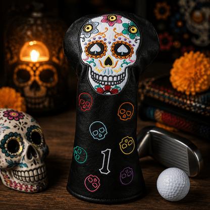 BLACK SKULL HEADCOVER DRIVER - Funky HeadcoversBLACK SKULL HEADCOVER DRIVERFunky HeadcoversFunky HeadcoversB6002284BLACK SKULL HEADCOVER DRIVER