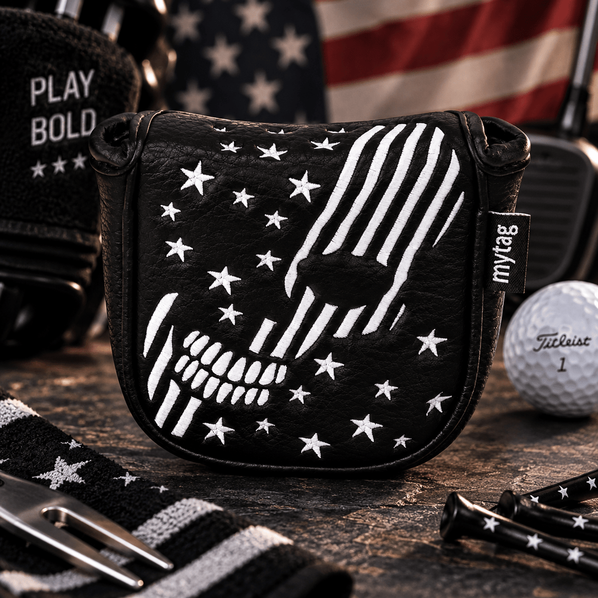 BLACK SKULL MALLET PUTTER HEADCOVER - Funky HeadcoversBLACK SKULL MALLET PUTTER HEADCOVERFunky HeadcoversFunky Headcovers6008431BLACK SKULL MALLET PUTTER HEADCOVER