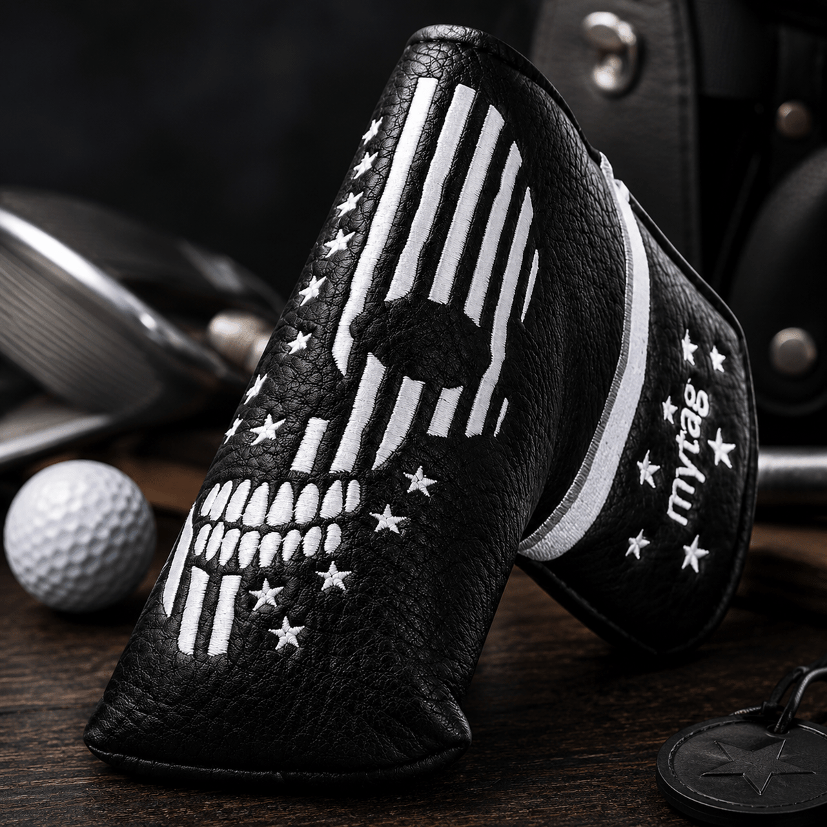 BLACK SKULL PUTTER HEAD COVER - Funky HeadcoversBLACK SKULL PUTTER HEAD COVERFunky HeadcoversFunky Headcovers6006706BLADEBLACK SKULL PUTTER HEAD COVER