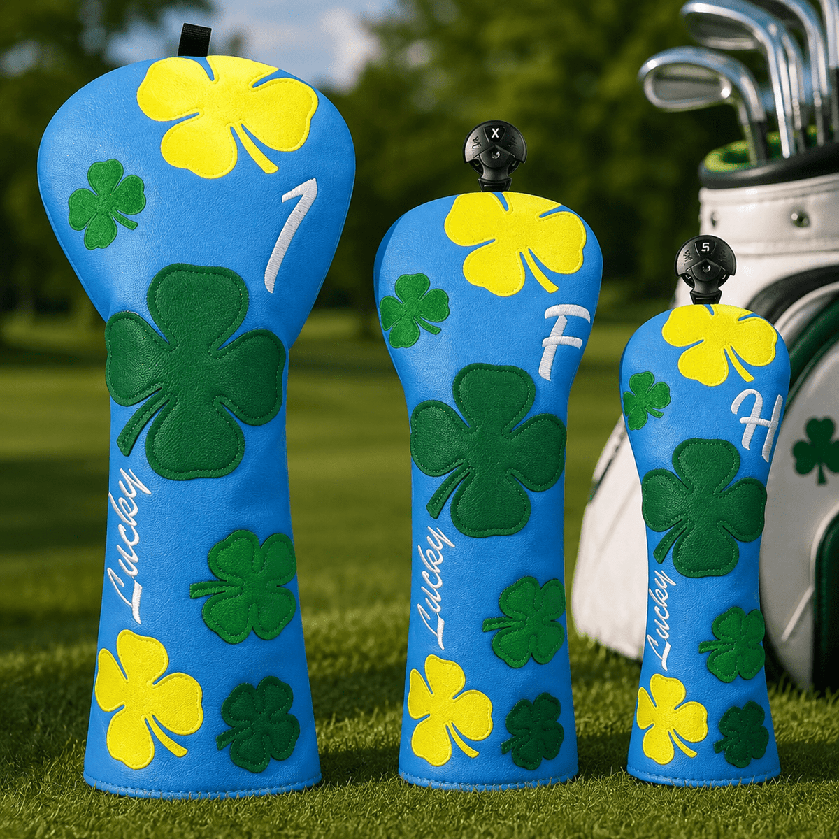 BLUE CLOVER GOLF HEADCOVER - Funky HeadcoversBLUE CLOVER GOLF HEADCOVERFunky HeadcoversFunky Headcovers6008750FAIRWAYBLUE CLOVER GOLF HEADCOVER