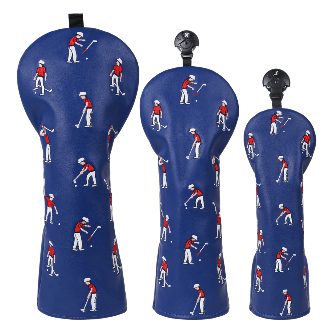 BLUE GOLFER DRIVER HEAD COVER SET - Funky HeadcoversBLUE GOLFER DRIVER HEAD COVER SETFunky HeadcoversFunky Headcovers6012078DRIVERBLUE GOLFER DRIVER HEAD COVER SET