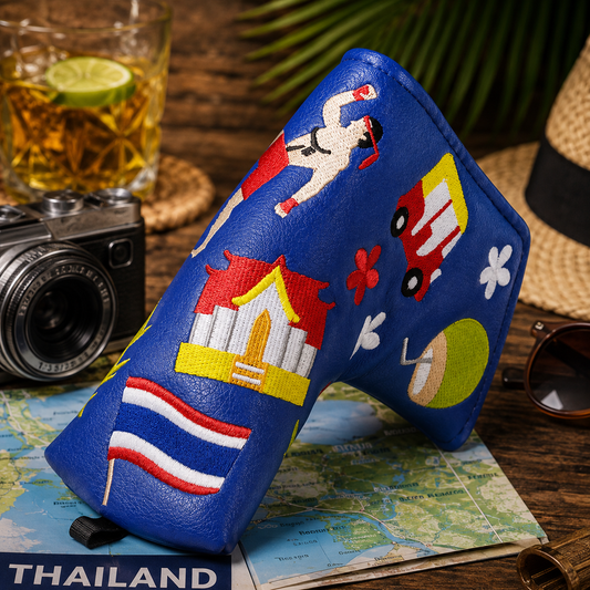 BLUE THAI PUTTER GOLF HEAD COVER - Funky HeadcoversBLUE THAI PUTTER GOLF HEAD COVERFunky HeadcoversFunky Headcovers8300456BLUE THAI PUTTER GOLF HEAD COVER