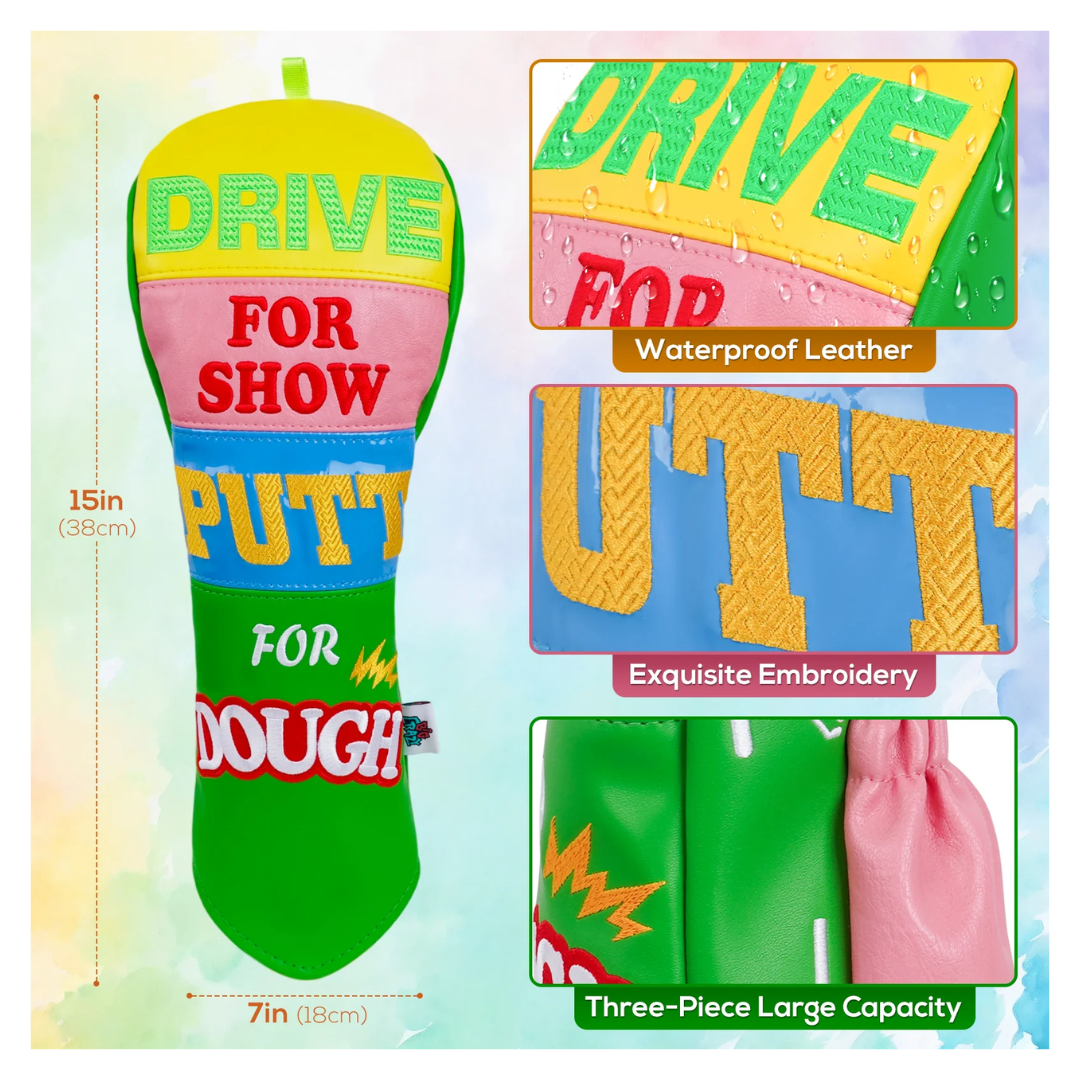 BLUE YELLOW PINK GREEN SPLICE DRIVER GOLF HEADCOVER - Funky HeadcoversBLUE YELLOW PINK GREEN SPLICE DRIVER GOLF HEADCOVERFunky HeadcoversFunky Headcovers6013239BLUE YELLOW PINK GREEN SPLICE DRIVER GOLF HEADCOVER