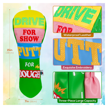 BLUE YELLOW PINK GREEN SPLICE DRIVER GOLF HEADCOVER - Funky HeadcoversBLUE YELLOW PINK GREEN SPLICE DRIVER GOLF HEADCOVERFunky HeadcoversFunky Headcovers6013239BLUE YELLOW PINK GREEN SPLICE DRIVER GOLF HEADCOVER