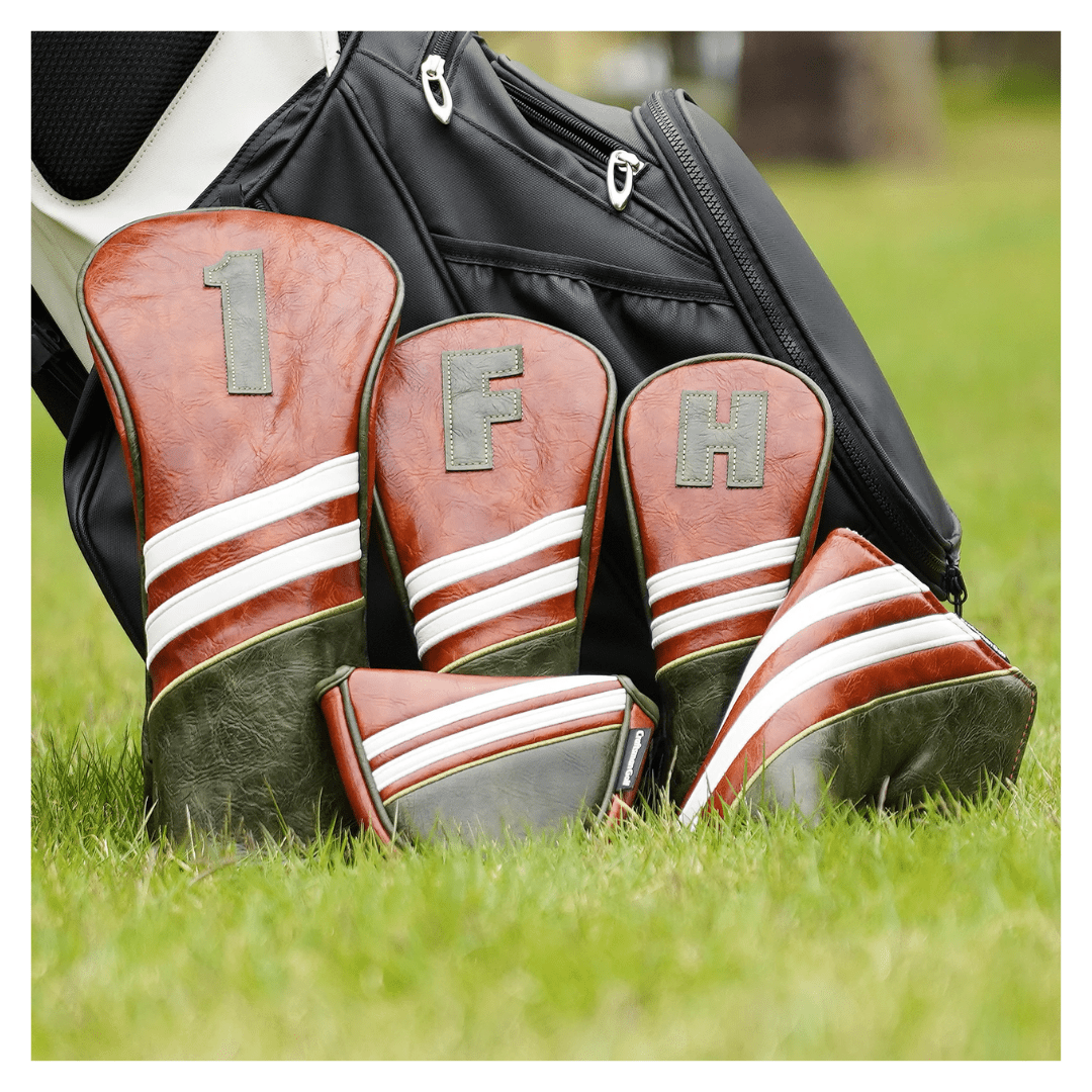 BROWN & BLACK & WHITE GOLF HEAD COVER SET - Funky HeadcoversBROWN & BLACK & WHITE GOLF HEAD COVER SETFunky HeadcoversFunky Headcovers6012210DRIVERBROWN & BLACK & WHITE GOLF HEAD COVER SET