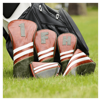 BROWN & BLACK & WHITE GOLF HEAD COVER SET - Funky HeadcoversBROWN & BLACK & WHITE GOLF HEAD COVER SETFunky HeadcoversFunky Headcovers6012210DRIVERBROWN & BLACK & WHITE GOLF HEAD COVER SET