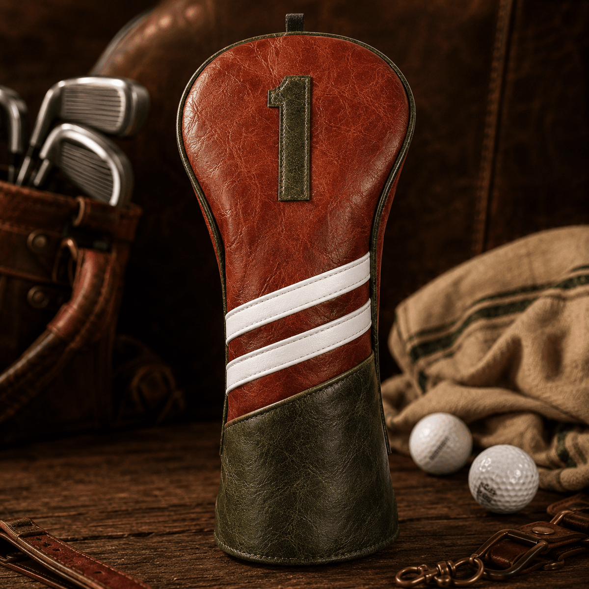BROWN & BLACK & WHITE GOLF HEADCOVER - Funky HeadcoversBROWN & BLACK & WHITE GOLF HEADCOVERFunky HeadcoversFunky Headcovers6012210DRIVERBROWN & BLACK & WHITE GOLF HEADCOVER