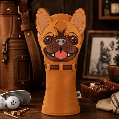 BROWN PU BULLDOG EMBROIDERED DRIVER GOLF HEAD COVER - Funky HeadcoversBROWN PU BULLDOG EMBROIDERED DRIVER GOLF HEAD COVERFunky HeadcoversFunky Headcovers6014743BROWN PU BULLDOG EMBROIDERED DRIVER GOLF HEAD COVER