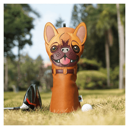 BROWN PU BULLDOG EMBROIDERED DRIVER GOLF HEAD COVER - Funky HeadcoversBROWN PU BULLDOG EMBROIDERED DRIVER GOLF HEAD COVERFunky HeadcoversFunky Headcovers6014743BROWN PU BULLDOG EMBROIDERED DRIVER GOLF HEAD COVER