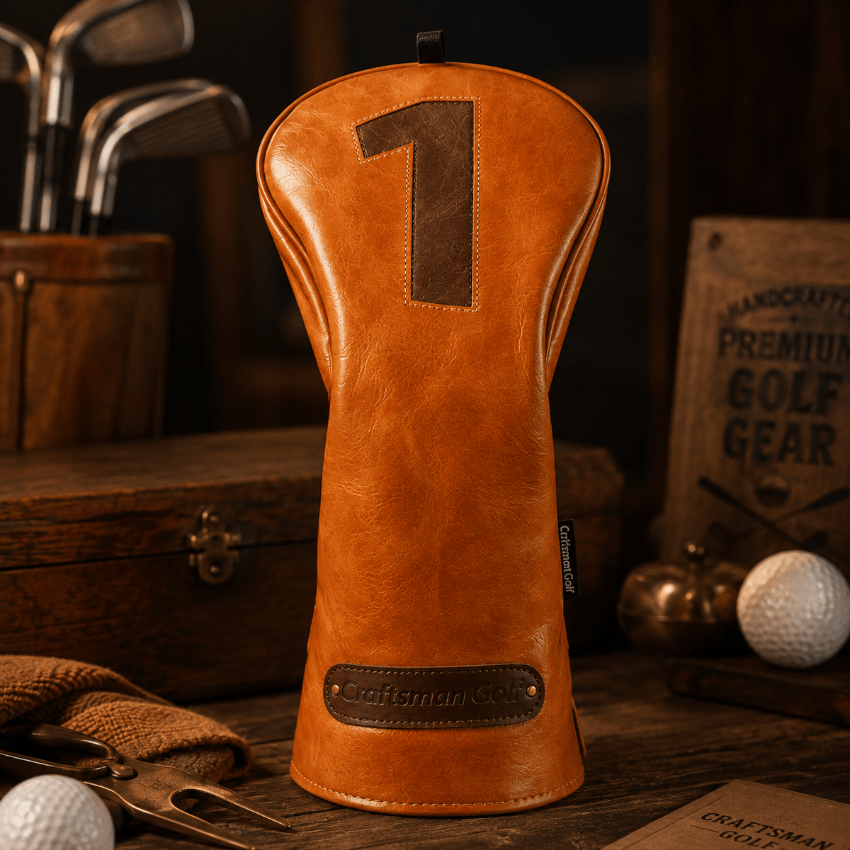BROWN THREE PIECES DRIVER GOLF HEAD COVERS - Funky HeadcoversBROWN THREE PIECES DRIVER GOLF HEAD COVERSFunky HeadcoversFunky Headcovers6013290DRIVERBROWN THREE PIECES DRIVER GOLF HEAD COVERS