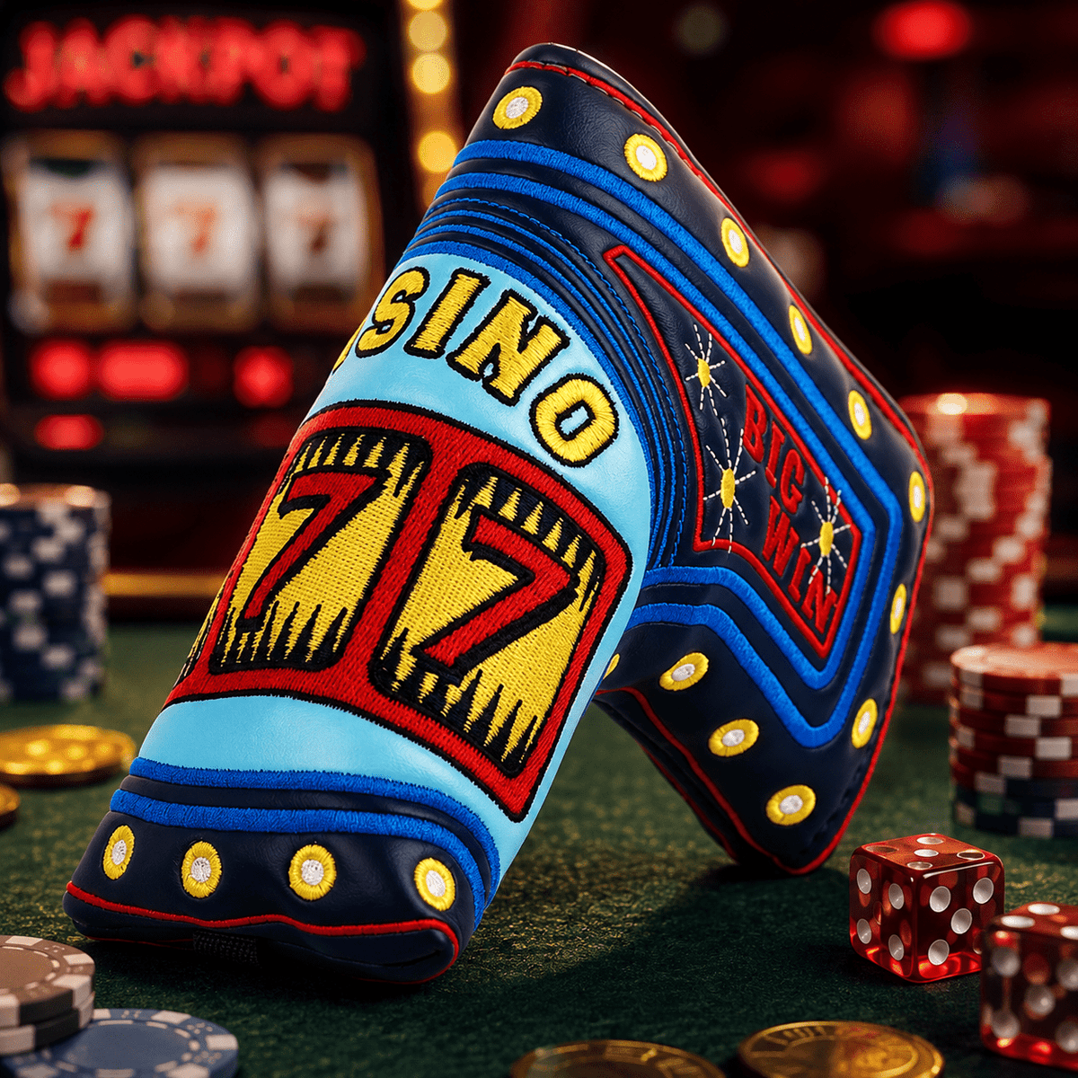CASINO BLADE PUTTER HEAD COVER - Funky HeadcoversCASINO BLADE PUTTER HEAD COVERFunky HeadcoversFunky Headcovers6010253CASINO BLADE PUTTER HEAD COVER