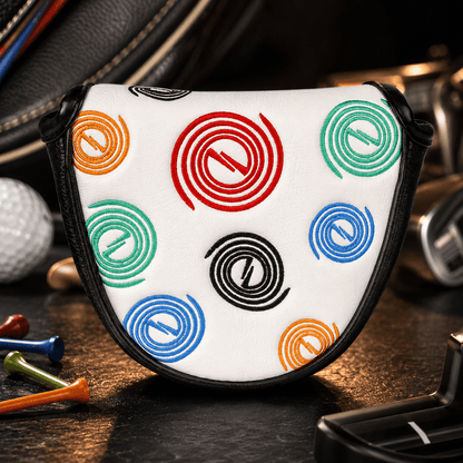 CIRCLE MALLET HEEL SHAFTED PUTTER COVER WHITE HEAD COVER - Funky HeadcoversCIRCLE MALLET HEEL SHAFTED PUTTER COVER WHITE HEAD COVERFunky HeadcoversFunky Headcovers6008835CIRCLE MALLET HEEL SHAFTED PUTTER COVER WHITE HEAD COVER