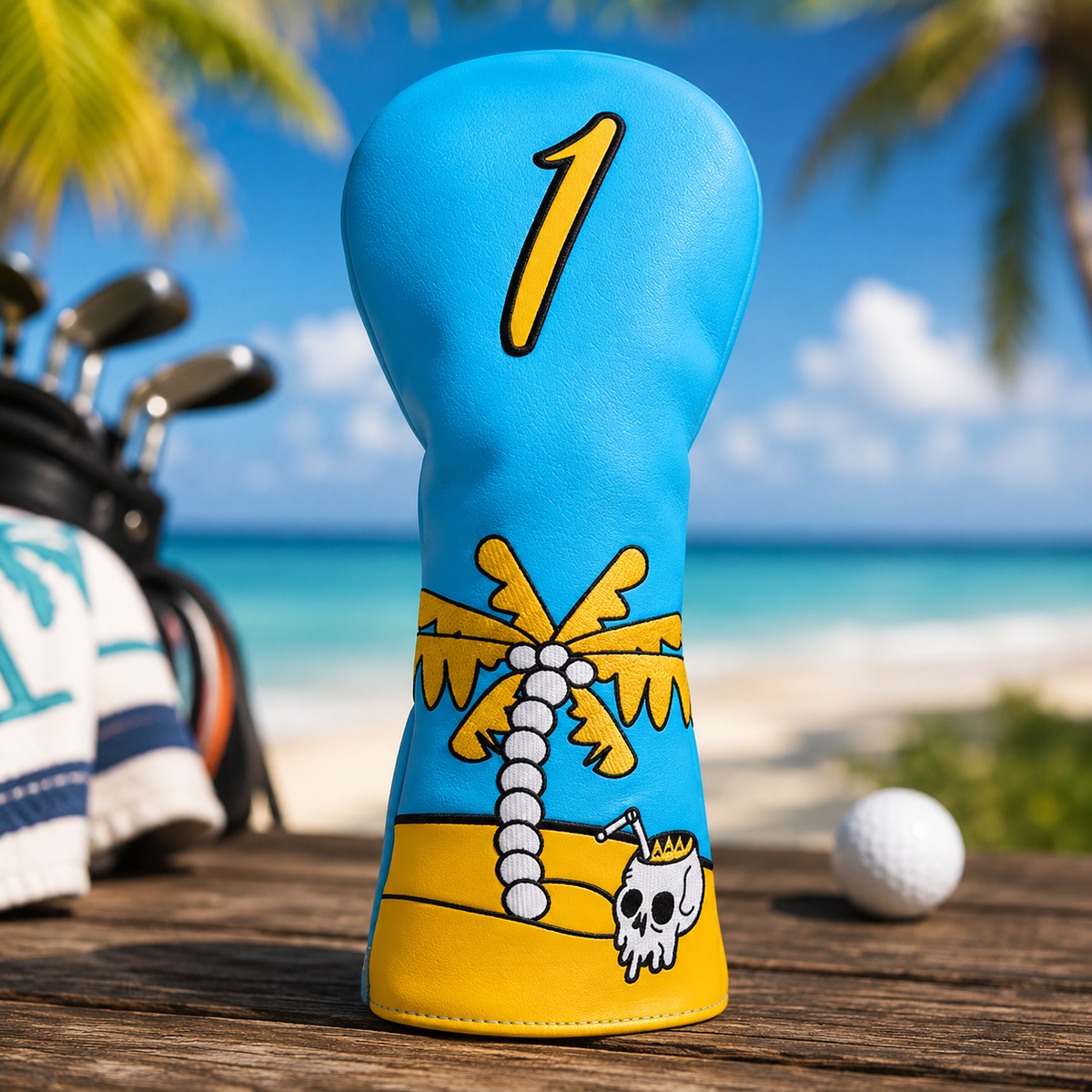 COCONUT TREE & SKULL LEATHER GOLF DRIVER HEAD COVER HEADCOVER - Funky HeadcoversCOCONUT TREE & SKULL LEATHER GOLF DRIVER HEAD COVER HEADCOVERfunky-headcovers-store-build-klvj8Funky Headcovers8300187COCONUT TREE & SKULL LEATHER GOLF DRIVER HEAD COVER HEADCOVER