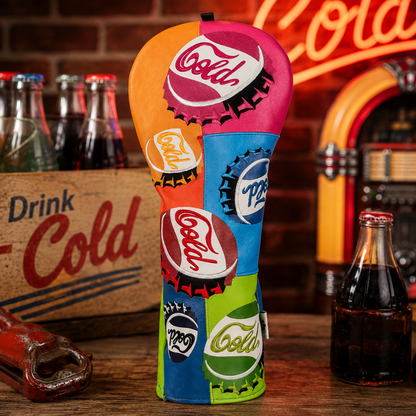 COLORFUL BOTTLE CAP DRIVER GOLF HEADCOVER - Funky HeadcoversCOLORFUL BOTTLE CAP DRIVER GOLF HEADCOVERFunky HeadcoversFunky Headcovers6013247DRIVERCOLORFUL BOTTLE CAP DRIVER GOLF HEADCOVER
