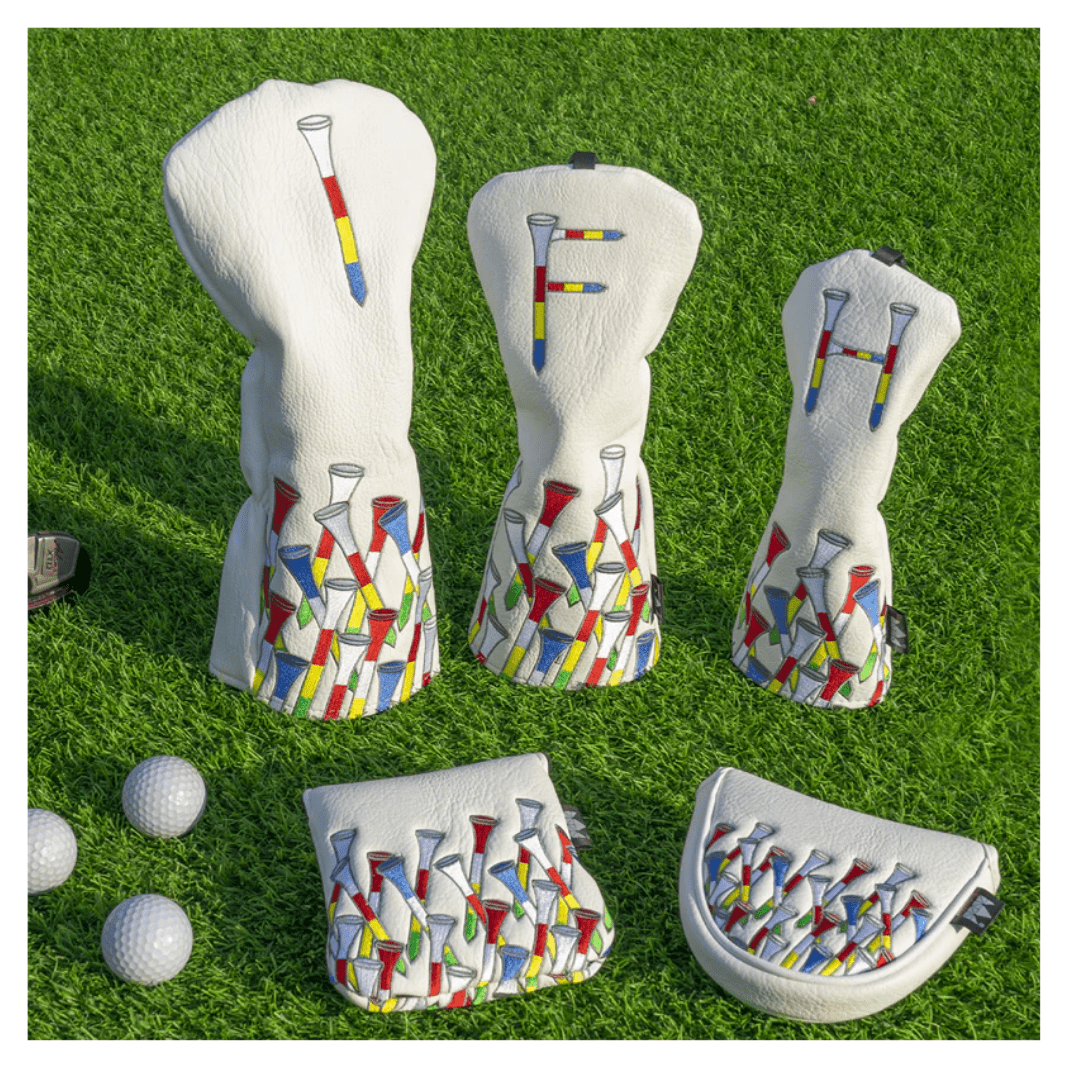 COLORFUL TEES GOLF HEAD COVERS SET - Funky HeadcoversCOLORFUL TEES GOLF HEAD COVERS SETFunky HeadcoversFunky Headcovers6008818FAIRWAYCOLORFUL TEES GOLF HEAD COVERS SET