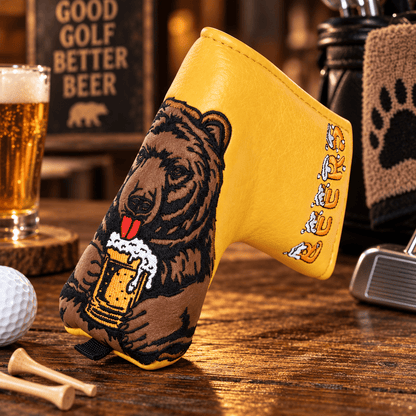DARK YELLOW BROWN BEAR BLADE PUTTER GOLF HEADCOVER - Funky HeadcoversDARK YELLOW BROWN BEAR BLADE PUTTER GOLF HEADCOVERFunky HeadcoversFunky Headcovers6010069DARK YELLOW BROWN BEAR BLADE PUTTER GOLF HEADCOVER