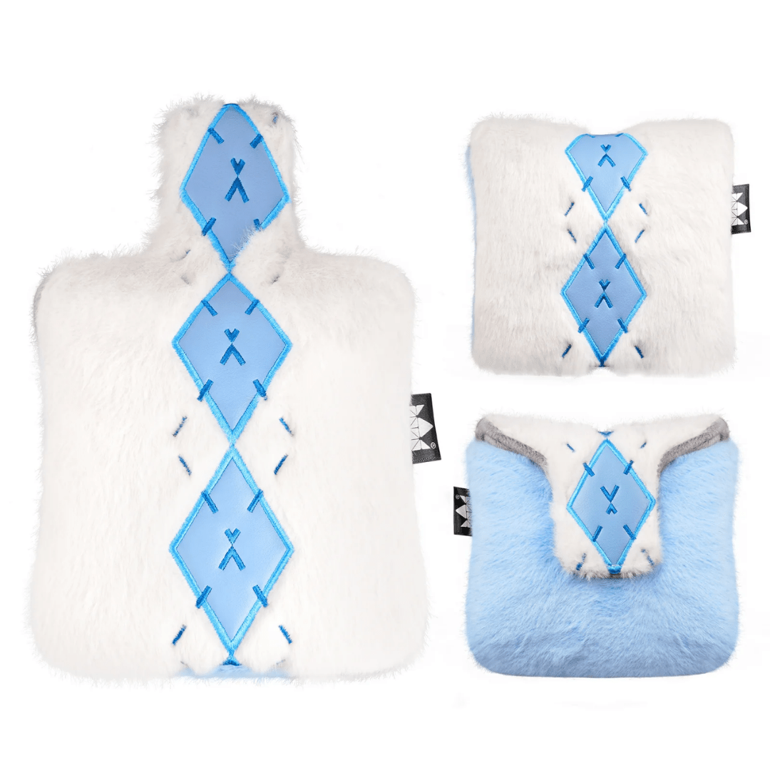 ELEGANT BLUE & WHITE RHOMBUS SQUARE MALLET PUTTER COVER - Funky HeadcoversELEGANT BLUE & WHITE RHOMBUS SQUARE MALLET PUTTER COVERFunky HeadcoversFunky HeadcoversB6012070ELEGANT BLUE & WHITE RHOMBUS SQUARE MALLET PUTTER COVER