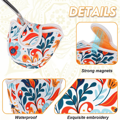 FLORAL MALLET PUTTER HEAD COVER FOR HEEL SHAFT PUTTERS - Funky HeadcoversFLORAL MALLET PUTTER HEAD COVER FOR HEEL SHAFT PUTTERSFunky HeadcoversFunky HeadcoversB6010667FLORAL MALLET PUTTER HEAD COVER FOR HEEL SHAFT PUTTERS