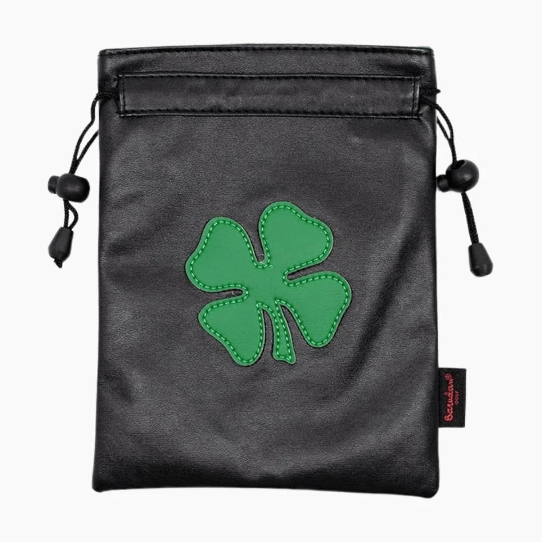 FOUR LEAF CLOVER ACCESSORIES BAG - Funky HeadcoversFOUR LEAF CLOVER ACCESSORIES BAGFunky HeadcoversFunky HeadcoversBLACKFOUR LEAF CLOVER ACCESSORIES BAG