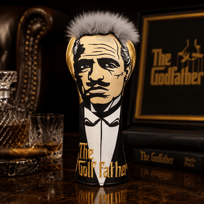 GOLDEN PU GODFATHER DRIVER HEAD COVER - Funky HeadcoversGOLDEN PU GODFATHER DRIVER HEAD COVERFunky HeadcoversFunky Headcovers6013284GOLDEN PU GODFATHER DRIVER HEAD COVER