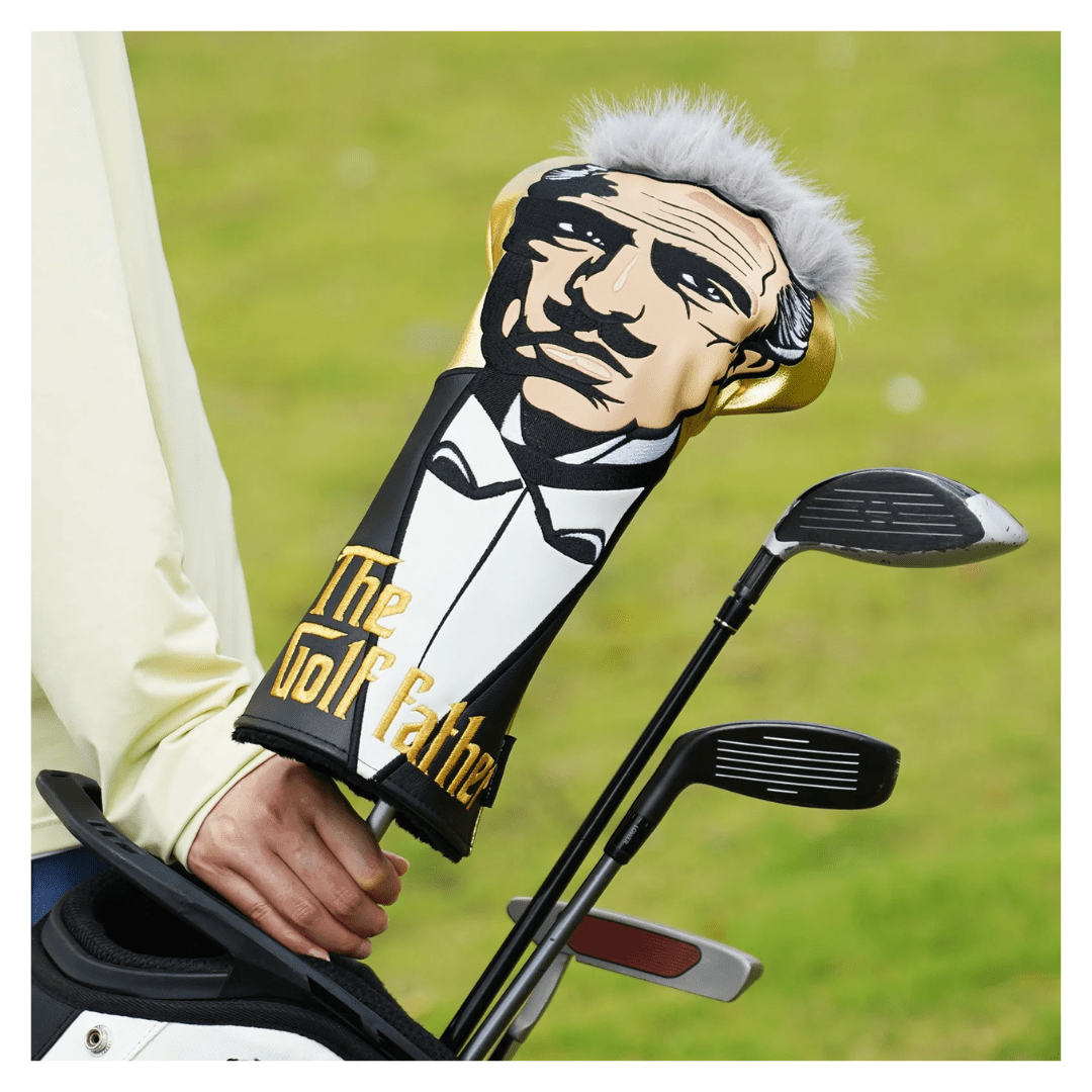 GOLDEN PU GODFATHER DRIVER HEAD COVER - Funky HeadcoversGOLDEN PU GODFATHER DRIVER HEAD COVERFunky HeadcoversFunky Headcovers6013284GOLDEN PU GODFATHER DRIVER HEAD COVER