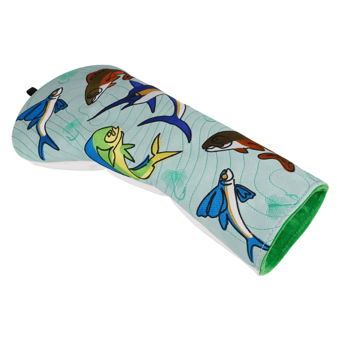 GREEN FISHING DRIVER HEAD COVER - Funky HeadcoversGREEN FISHING DRIVER HEAD COVERFunky HeadcoversFunky Headcovers6012419GREEN FISHING DRIVER HEAD COVER