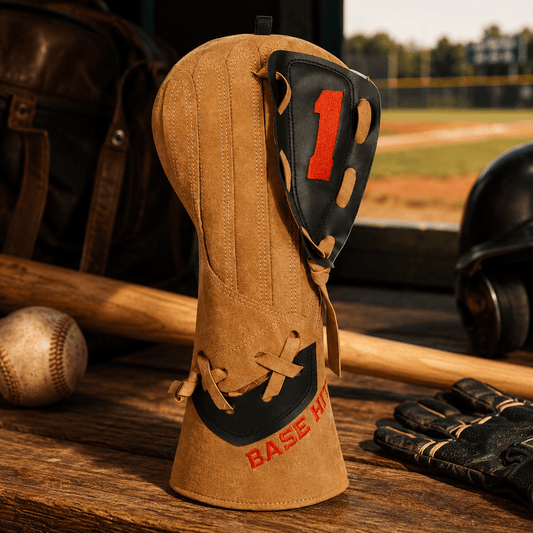 LIGHT BROWN BASEBALL DRIVER GOLF HEADCOVER - Funky HeadcoversLIGHT BROWN BASEBALL DRIVER GOLF HEADCOVERFunky HeadcoversFunky Headcovers6013066LIGHT BROWN BASEBALL DRIVER GOLF HEADCOVER