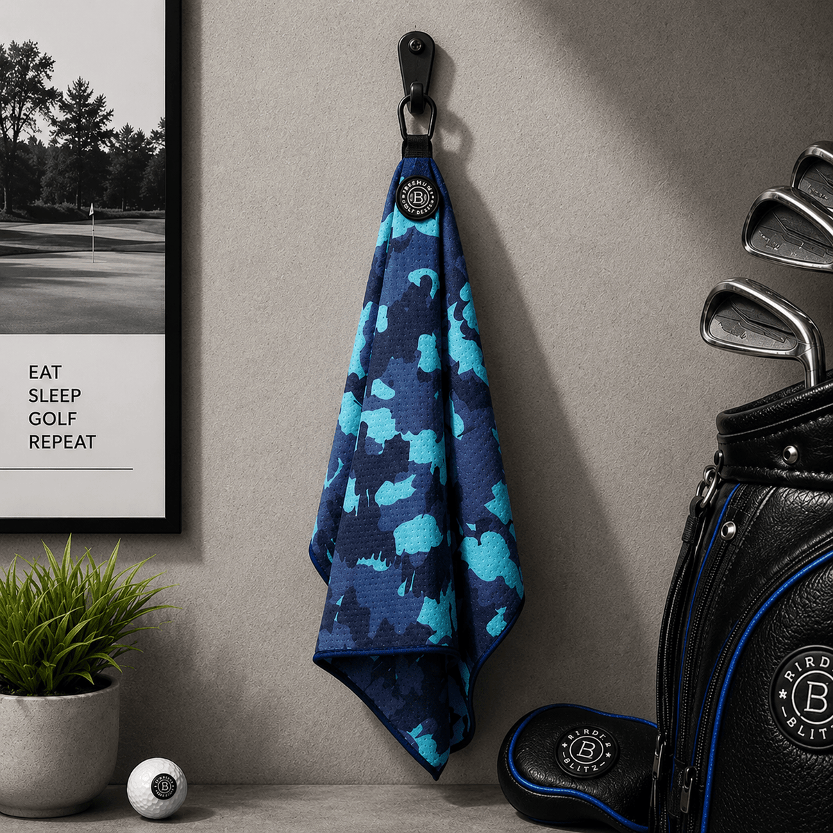 OCEAN CAMO GOLF TOWEL - Funky HeadcoversOCEAN CAMO GOLF TOWELFunky HeadcoversFunky HeadcoversB7001009OCEAN CAMO GOLF TOWEL