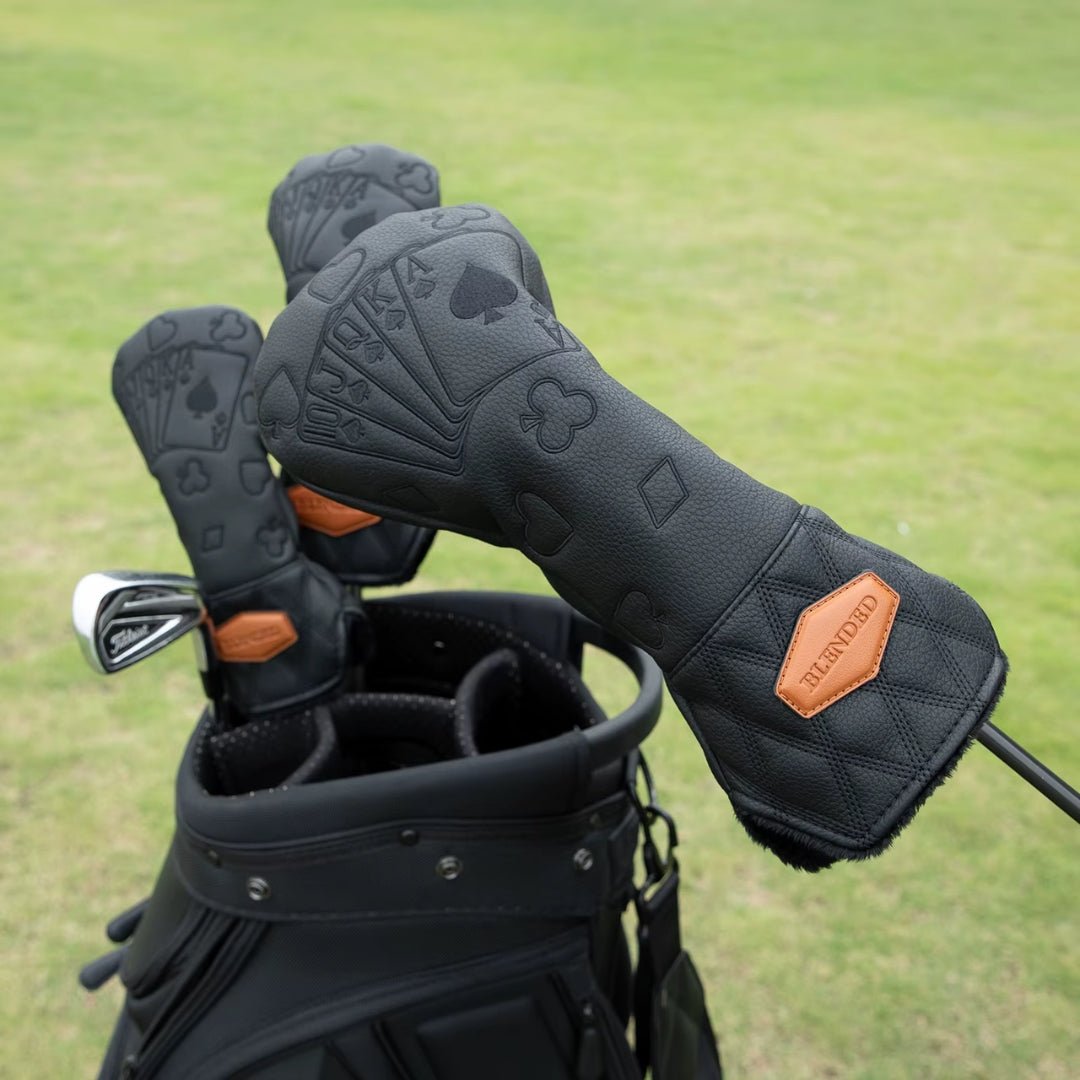 PLAYING CARDS BLACK HEADCOVERS - Funky HeadcoversPLAYING CARDS BLACK HEADCOVERSHeadcoverFunky HeadcoversFunky HeadcoversPLAYING CARDS BLACK HEADCOVERS