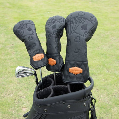 PLAYING CARDS BLACK HEADCOVERS - Funky HeadcoversPLAYING CARDS BLACK HEADCOVERSHeadcoverFunky HeadcoversFunky HeadcoversPLAYING CARDS BLACK HEADCOVERS