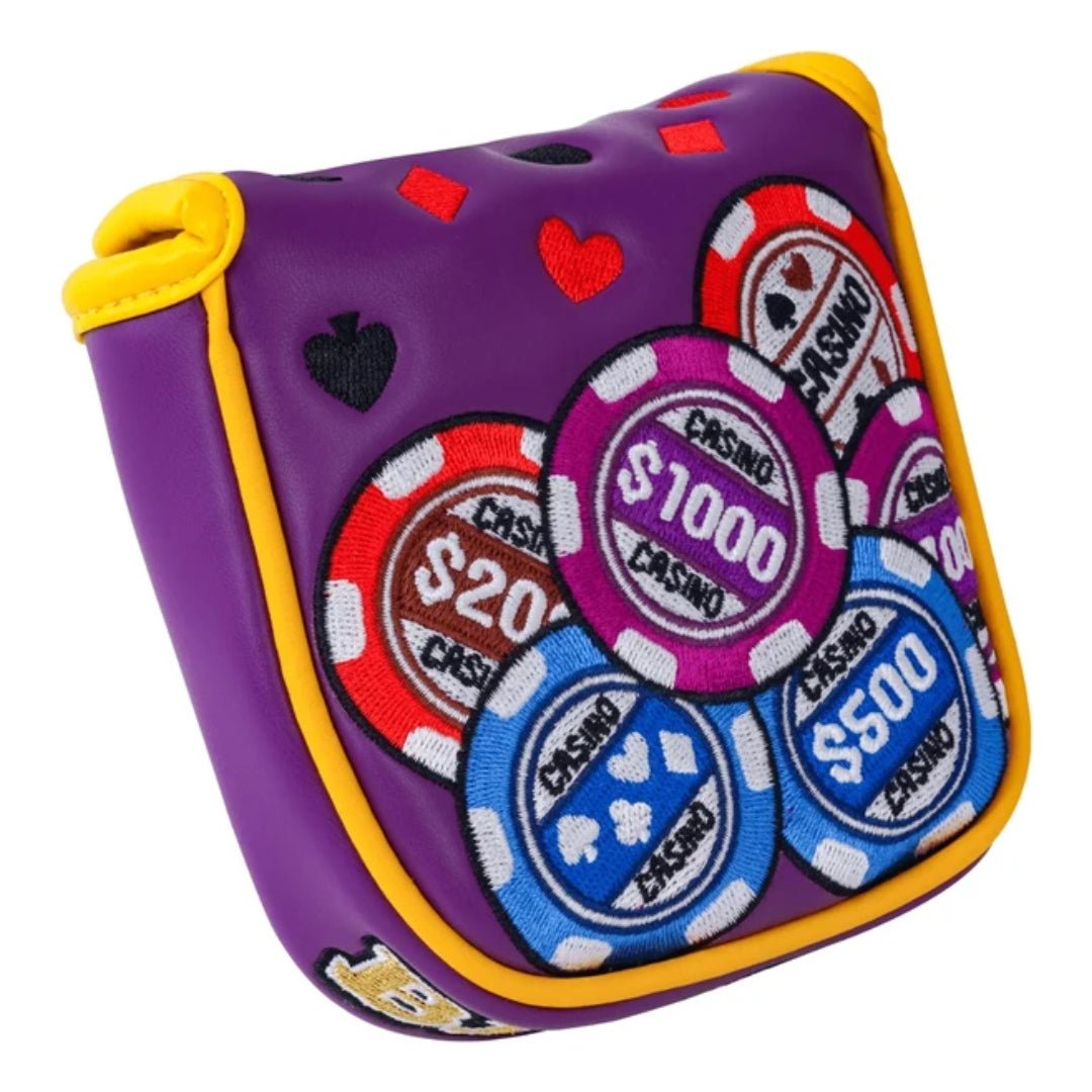 PURPLE CHIPS BIGWIN EMBROIDERY SQAURE PUTTER HEADCOVER - Funky HeadcoversPURPLE CHIPS BIGWIN EMBROIDERY SQAURE PUTTER HEADCOVERFunky HeadcoversFunky Headcovers6011246PURPLE CHIPS BIGWIN EMBROIDERY SQAURE PUTTER HEADCOVER
