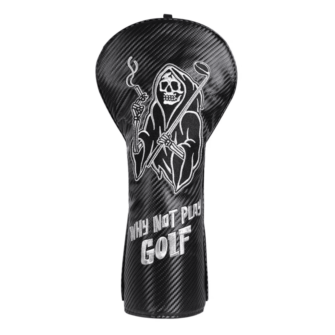 SILVER REAPER GOLF DRIVER HEAD COVER - Funky HeadcoversSILVER REAPER GOLF DRIVER HEAD COVERFunky HeadcoversFunky Headcovers6009993SILVER REAPER GOLF DRIVER HEAD COVER