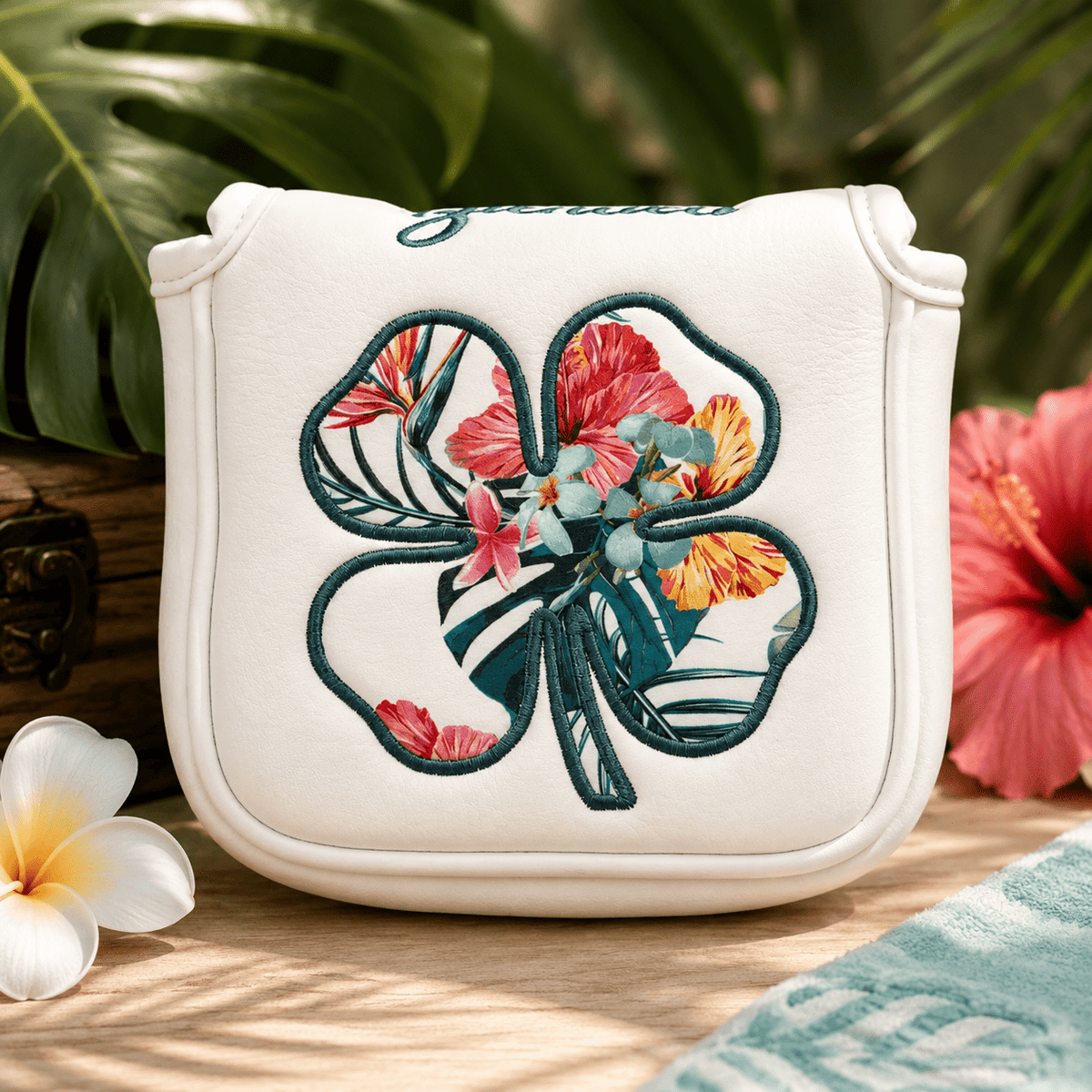 TROPICAL LUCK MALLET PUTTER COVER - Funky HeadcoversTROPICAL LUCK MALLET PUTTER COVERFunky HeadcoversFunky HeadcoversB6003132WHITETROPICAL LUCK MALLET PUTTER COVER
