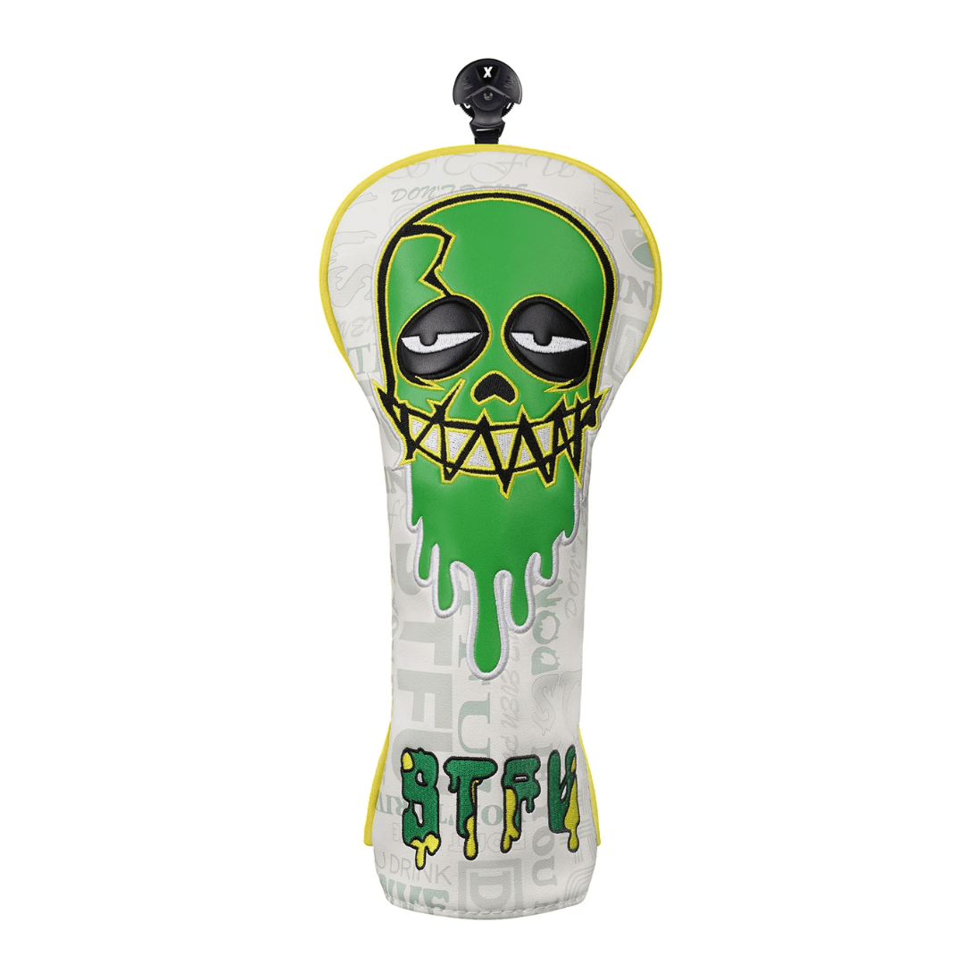 WHITE GREEN SKULL EMBROIDERED GOLF HEAD COVER SET WITH IRON SUCTION - Funky HeadcoversWHITE GREEN SKULL EMBROIDERED GOLF HEAD COVER SET WITH IRON SUCTIONFunky HeadcoversFunky Headcovers6010331DRIVERWHITE GREEN SKULL EMBROIDERED GOLF HEAD COVER SET WITH IRON SUCTION