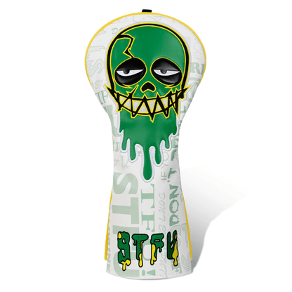 WHITE GREEN SKULL EMBROIDERED GOLF HEAD COVER SET WITH IRON SUCTION - Funky HeadcoversWHITE GREEN SKULL EMBROIDERED GOLF HEAD COVER SET WITH IRON SUCTIONFunky HeadcoversFunky Headcovers6010331DRIVERWHITE GREEN SKULL EMBROIDERED GOLF HEAD COVER SET WITH IRON SUCTION