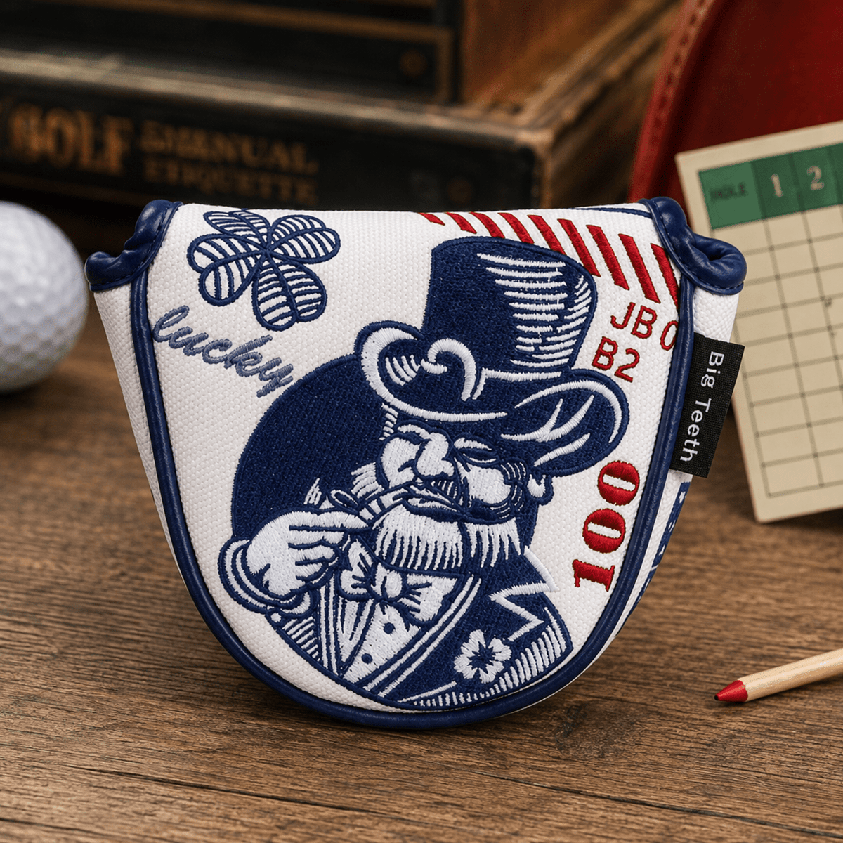 WHITE LUCKY COIN MALLET PUTTER GOLF HEADCOVER - Funky HeadcoversWHITE LUCKY COIN MALLET PUTTER GOLF HEADCOVERFunky HeadcoversFunky Headcovers6011688WHITE LUCKY COIN MALLET PUTTER GOLF HEADCOVER