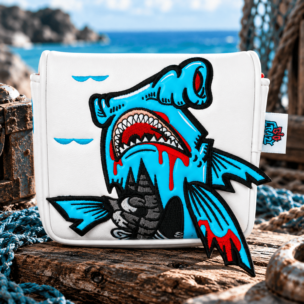 WHITE MONSTER FISH SQUARE PUTTER HEADCOVER - Funky HeadcoversWHITE MONSTER FISH SQUARE PUTTER HEADCOVERFunky HeadcoversFunky Headcovers6011005WHITE MONSTER FISH SQUARE PUTTER HEADCOVER