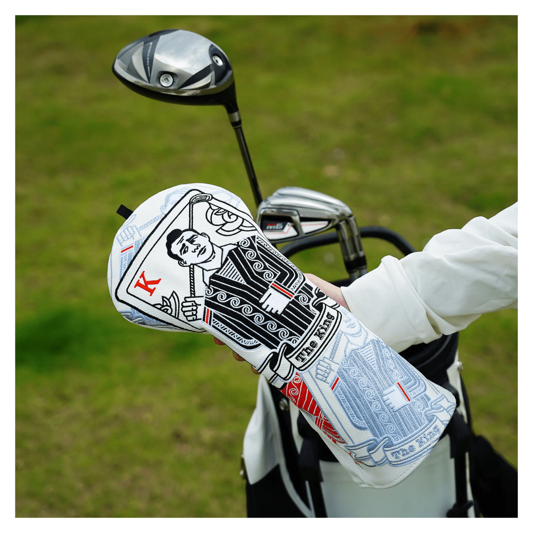 WHITE PU KING DRIVER GOLF HEAD COVER - Funky HeadcoversWHITE PU KING DRIVER GOLF HEAD COVERFunky HeadcoversFunky Headcovers6012953WHITE PU KING DRIVER GOLF HEAD COVER