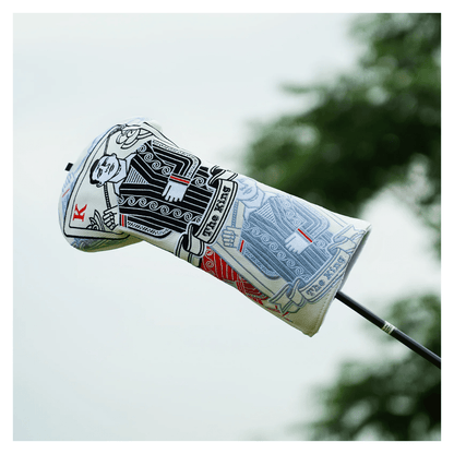 WHITE PU KING DRIVER GOLF HEAD COVER - Funky HeadcoversWHITE PU KING DRIVER GOLF HEAD COVERFunky HeadcoversFunky Headcovers6012953WHITE PU KING DRIVER GOLF HEAD COVER