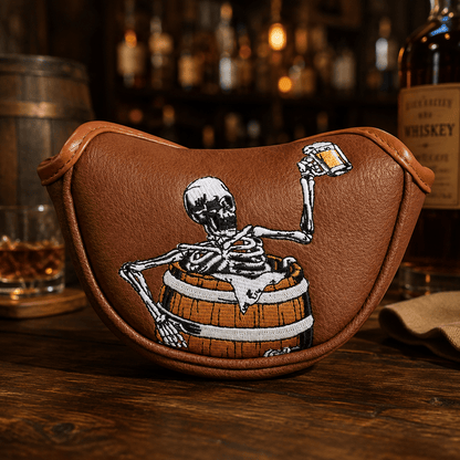 WINE BARREL SKULL PUTTER HEAD COVER - Funky HeadcoversWINE BARREL SKULL PUTTER HEAD COVERFunky HeadcoversFunky Headcovers6010202MID-MALLETWINE BARREL SKULL PUTTER HEAD COVER