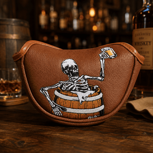 WINE BARREL SKULL PUTTER HEAD COVER - Funky HeadcoversWINE BARREL SKULL PUTTER HEAD COVERFunky HeadcoversFunky Headcovers6010202MID-MALLETWINE BARREL SKULL PUTTER HEAD COVER